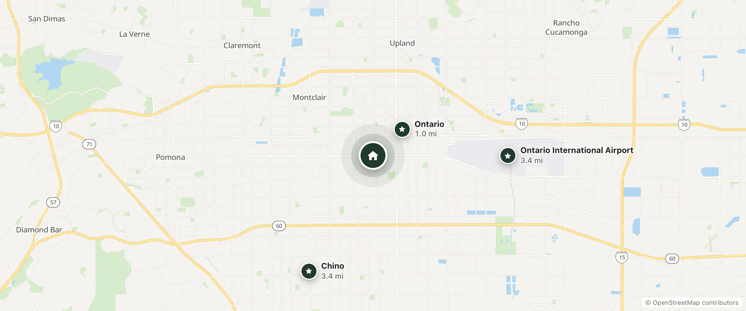 Map of Lotus By Hotel Inn and nearby Ontario, Chino and Ontario International Airport