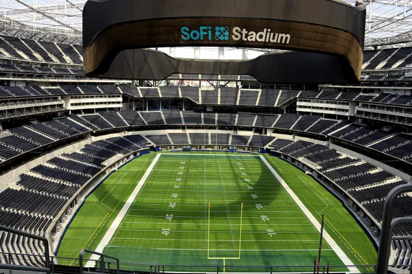 SoFi Stadium, about 1.4 miles from Ricky Motel