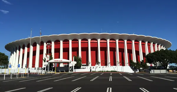 Kia Forum, about 2.1 miles from Universal Inn