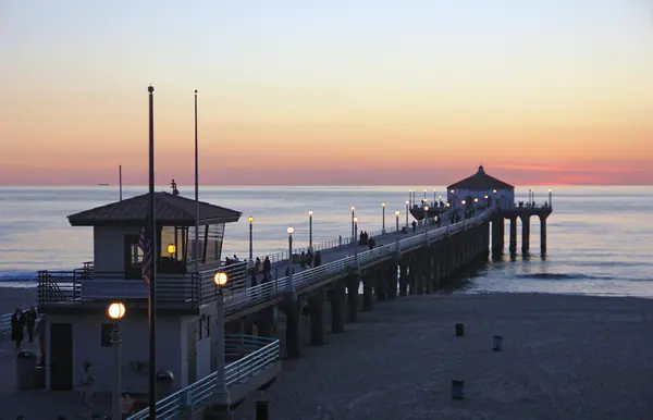 Manhattan Beach Pier, about 1.9 miles from Marriott Lobby Bar