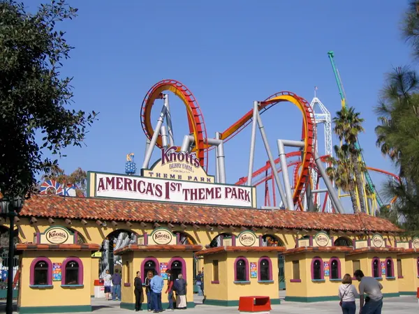 Knott's Berry Farm, about 1.5 miles from Crest Motel